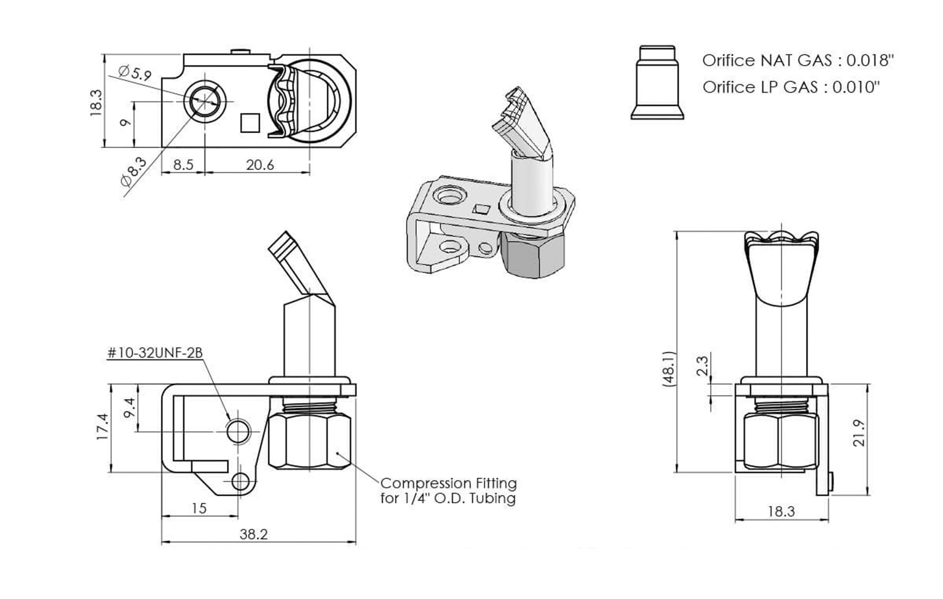 B11H2 Pilot Dimensions