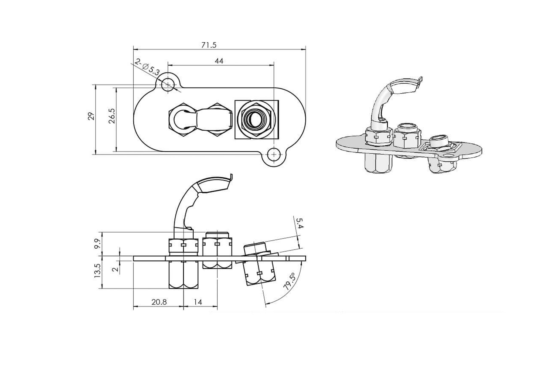 B14H7 Pilot Dimensions