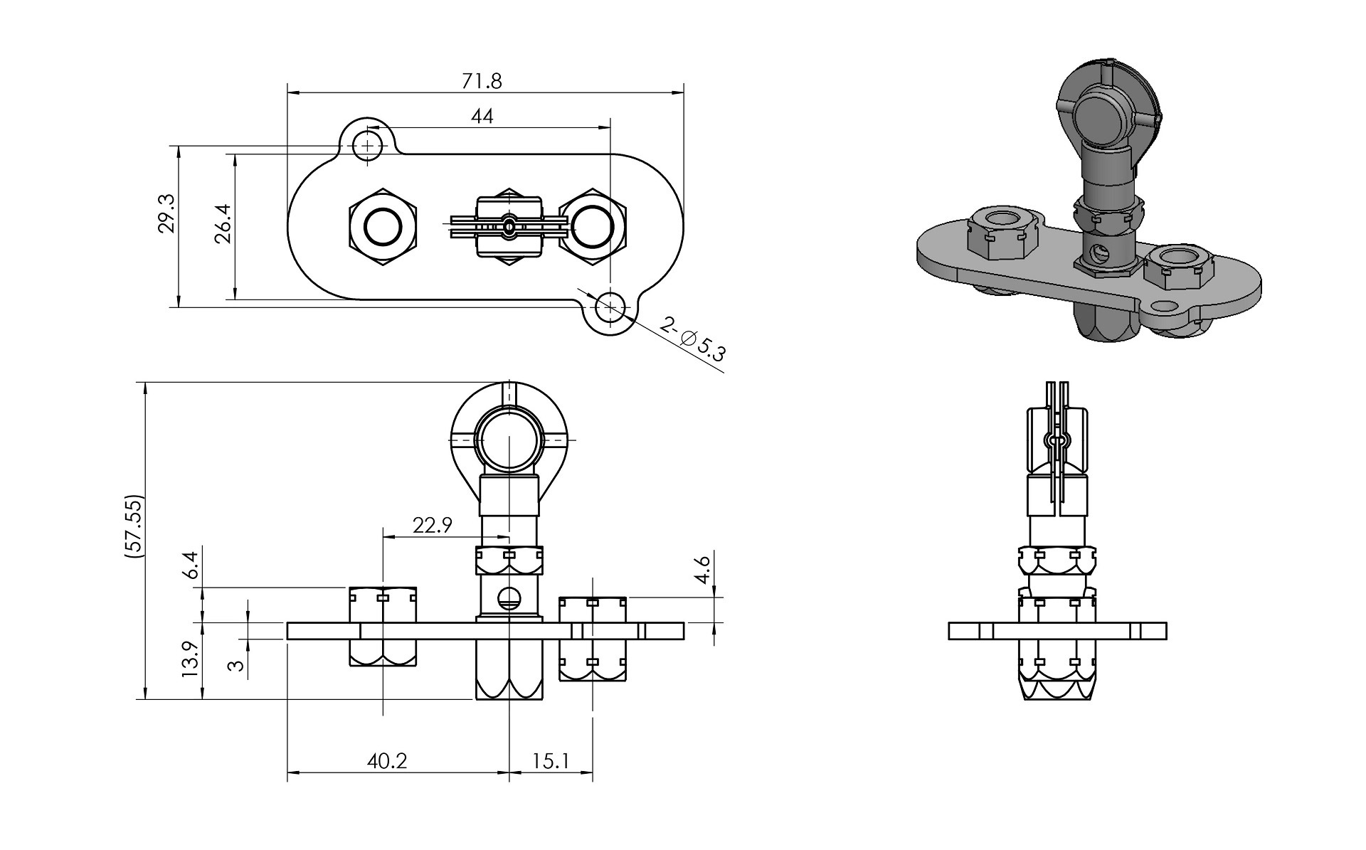 B23H15 Pilot Dimensions