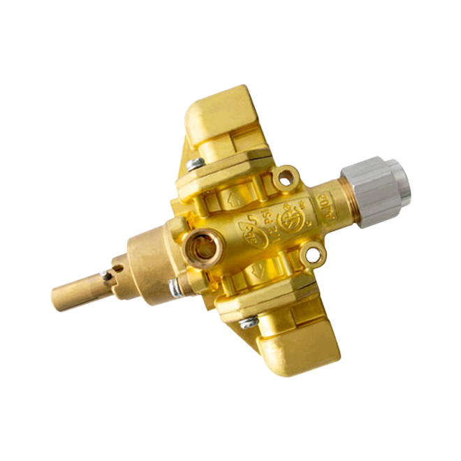 AJ02 Safety Valve with Pilot for Dual Ring Burner Range Solution Alpha Brass Controls