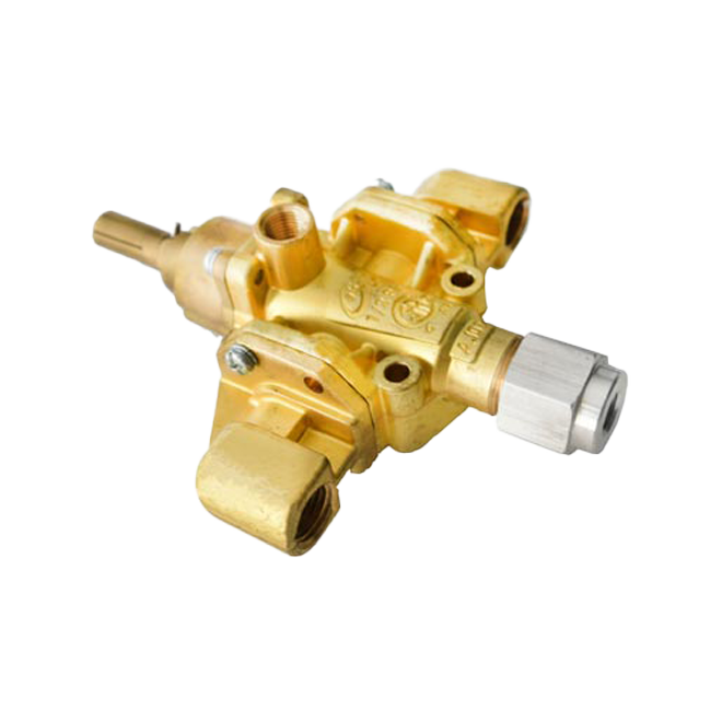 AJ02 Safety Valve with Pilot for Dual Ring Burner Range Solution Alpha Brass Controls