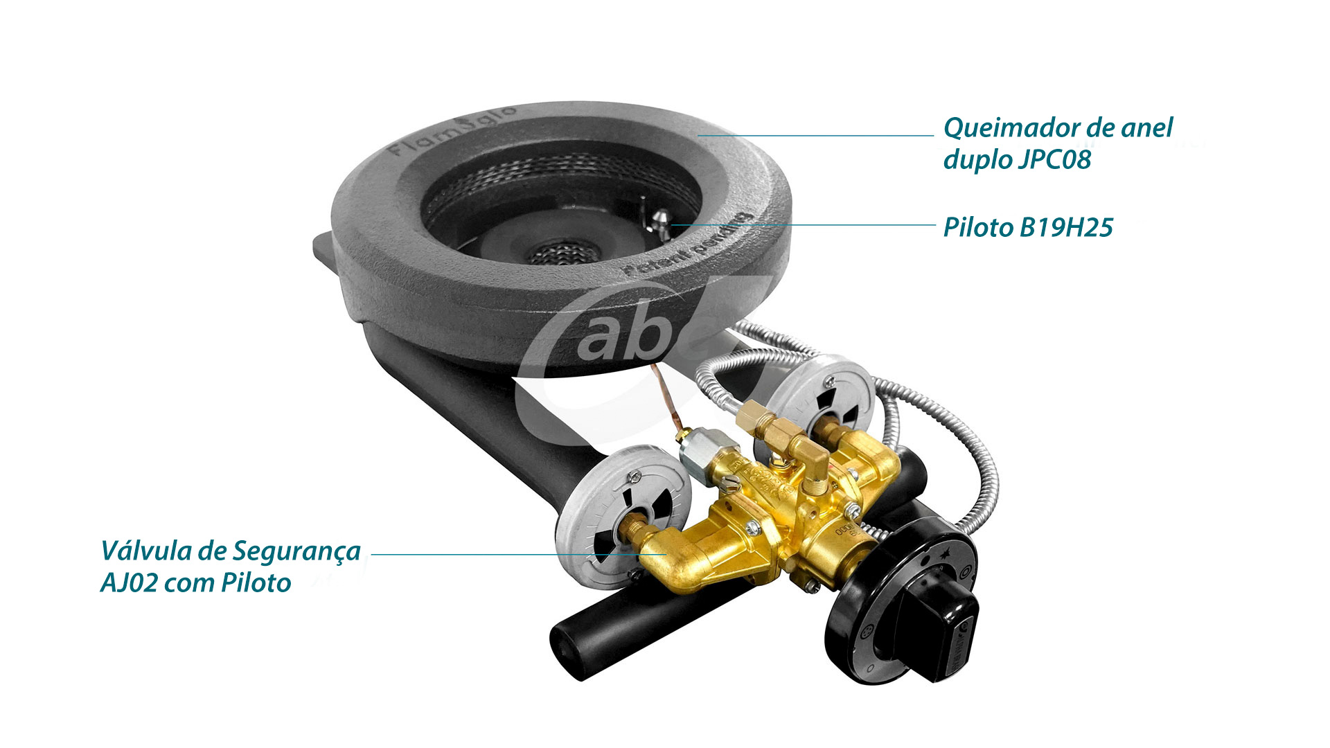 Dual Ring Burner Range Solution - Inlet & Two Outlets Safety Valve
