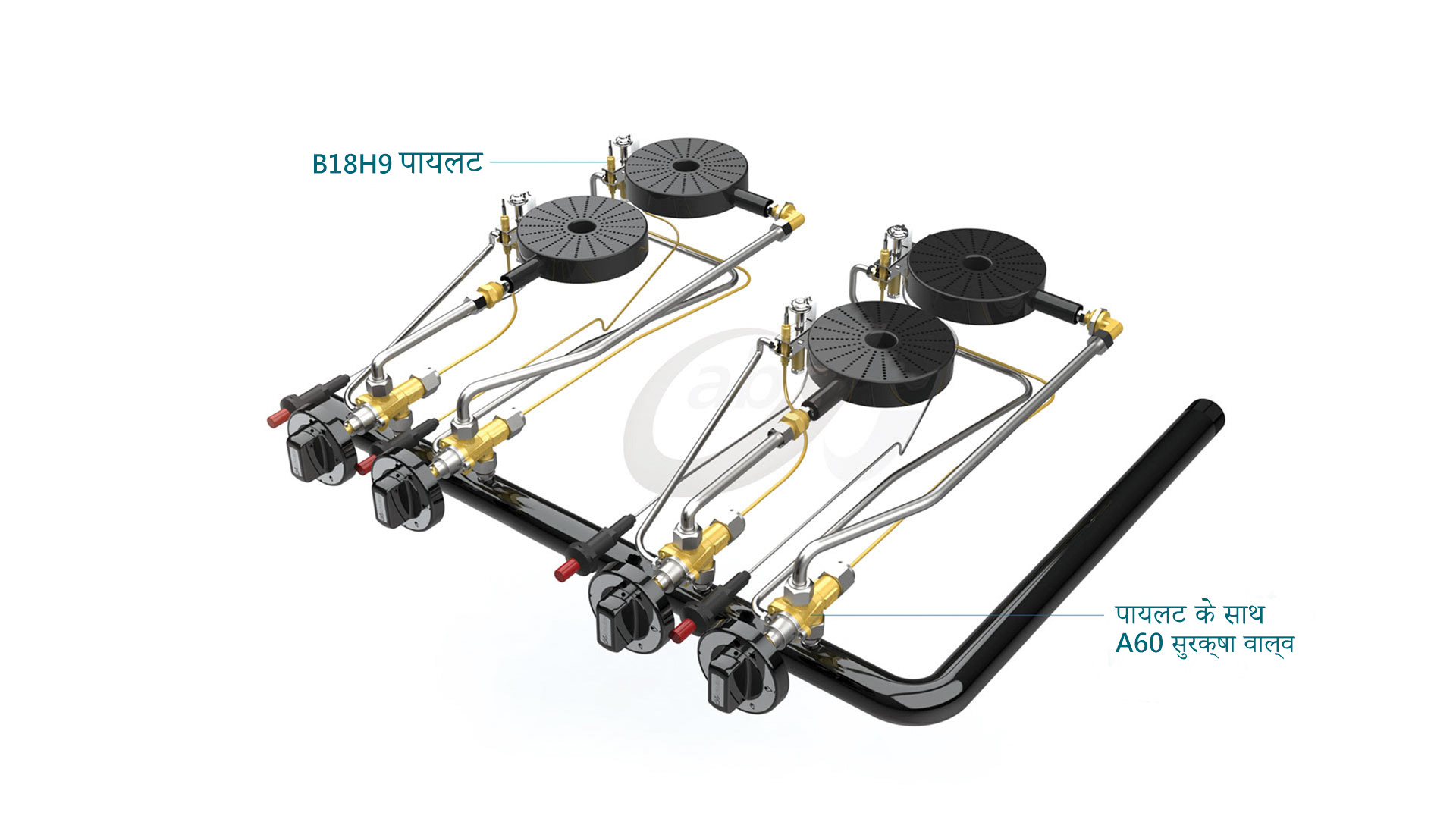A60 safety valve is adopted in the European type range